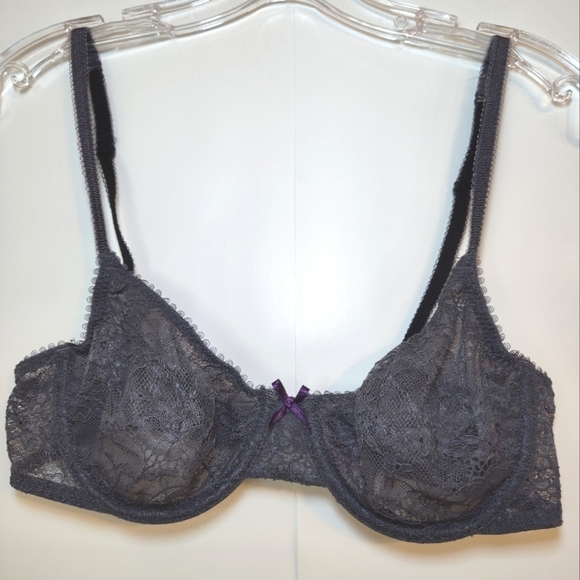 Cosmopolitan light Fantastic grey lace wire bra size (36)B - Picture 1 of 8
